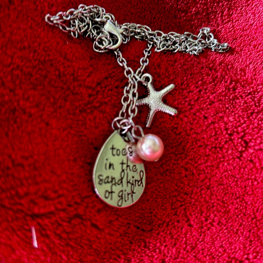 Silver Starfish Pendant Necklace